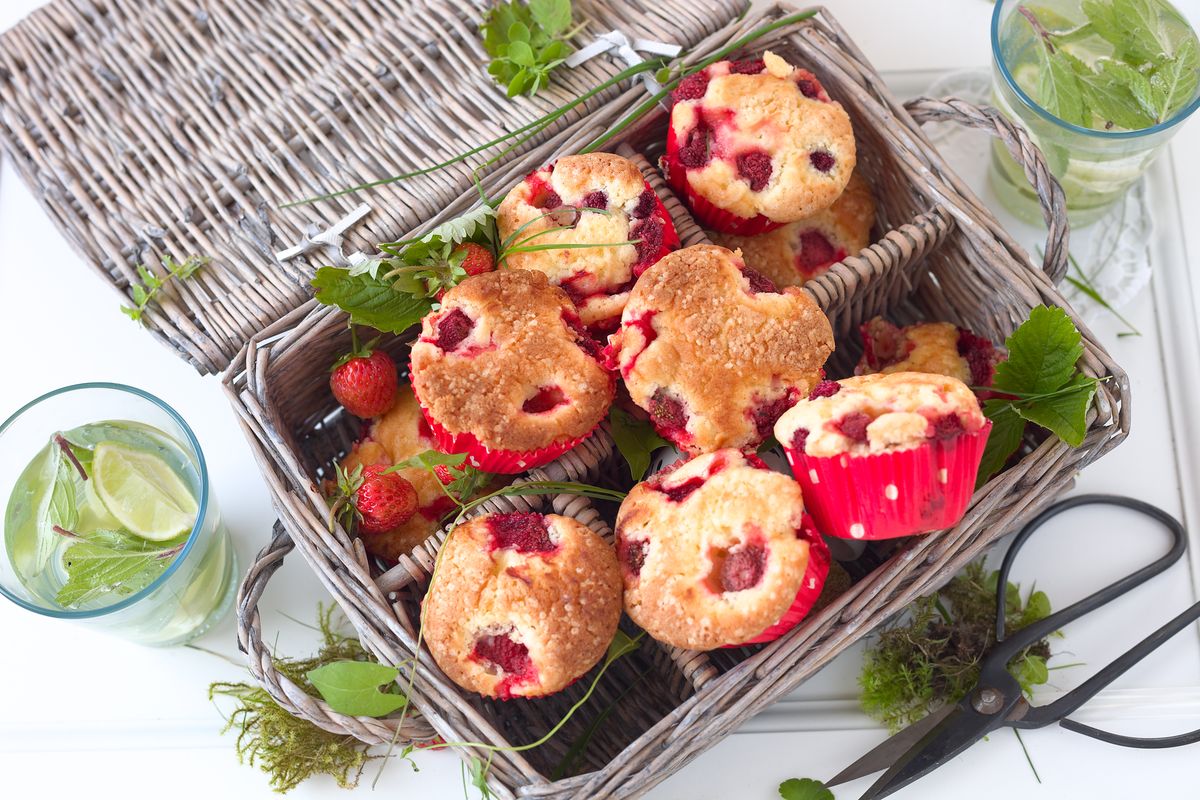 muffin alle fragole
