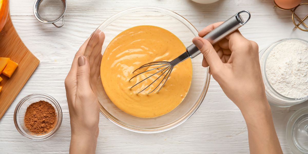 Pumpkin muffin dough