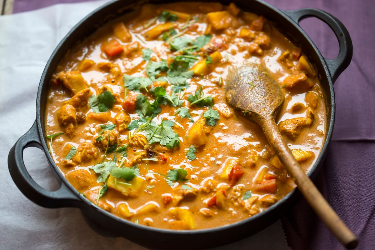 Chicken curry with vegetables