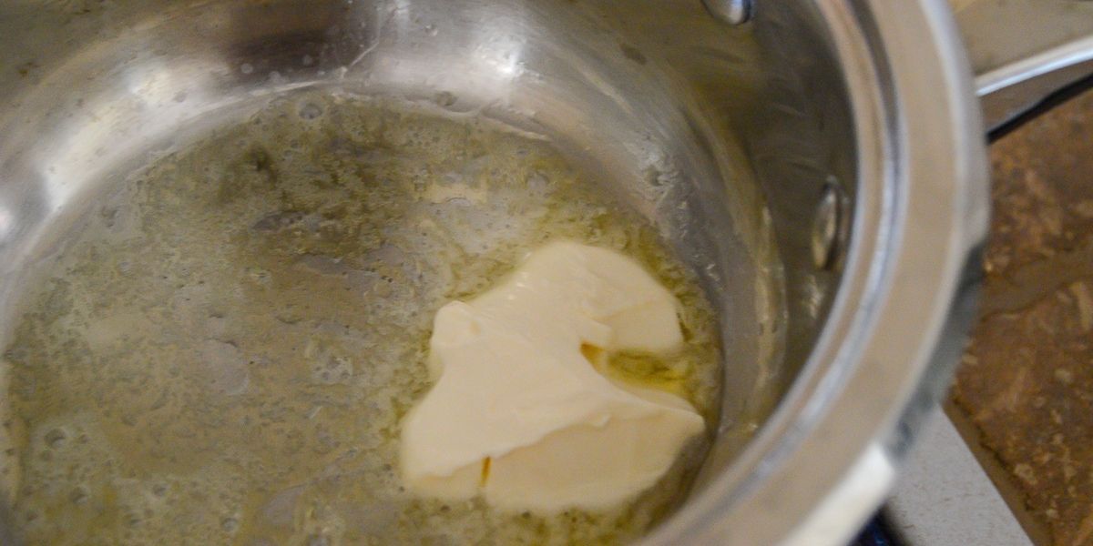 Melt butter