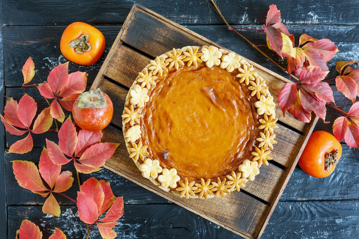 Persimmon tart