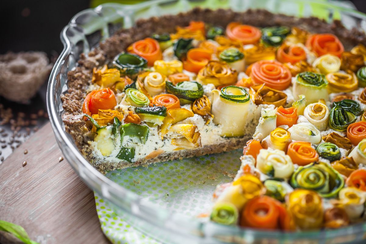 Torta di rose di verdure