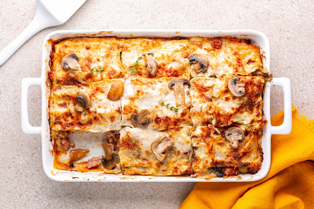 mushroom lasagna