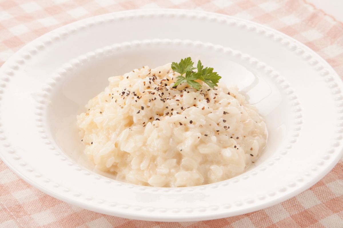 Risotto cacio e pepe Cannavacciuolo