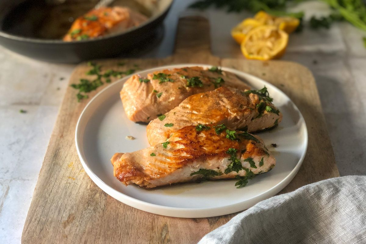 Salmone in padella