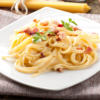 Pasta panna e prosciutto