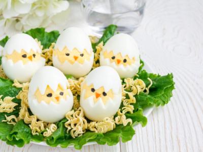 Uova sode pasquali a forma di pulcino: simpatiche e… deliziose