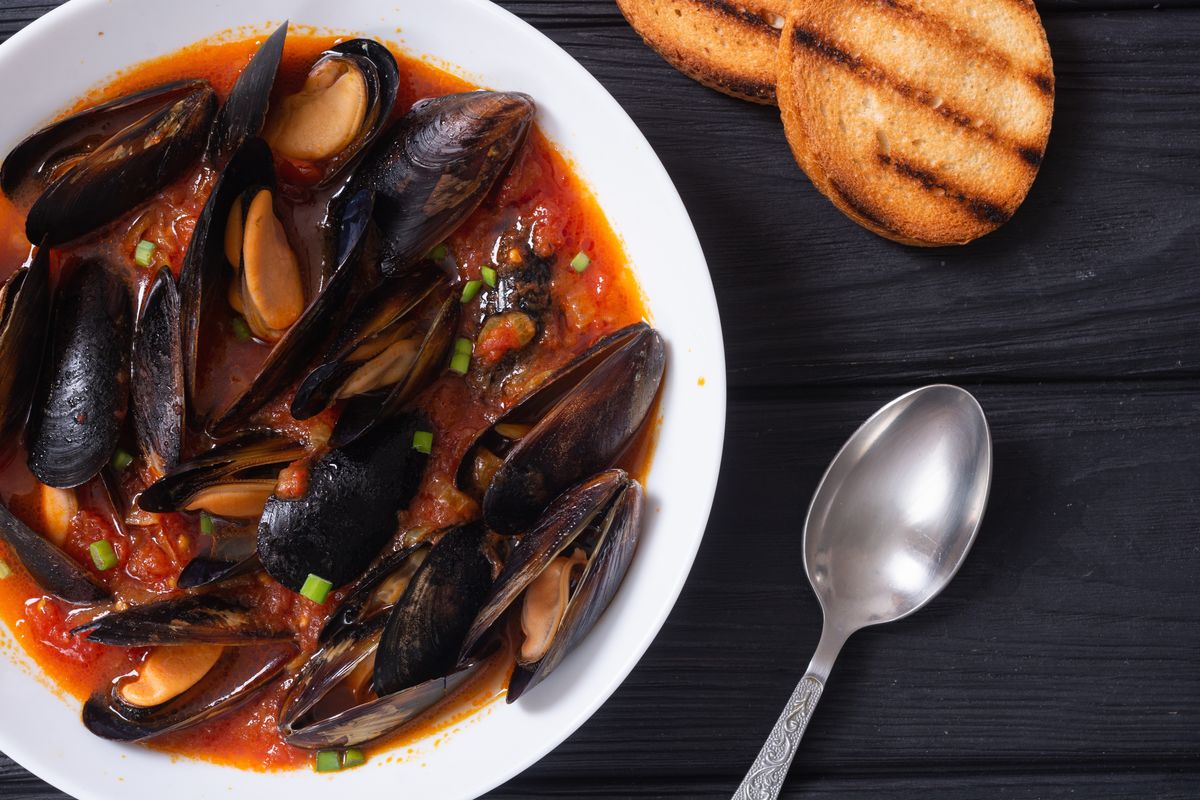 Mussel soup