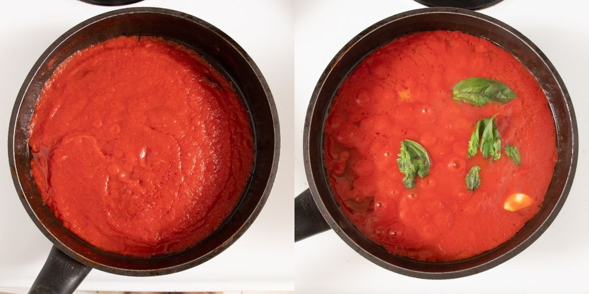 Tomato sauce for Sicilian pasta