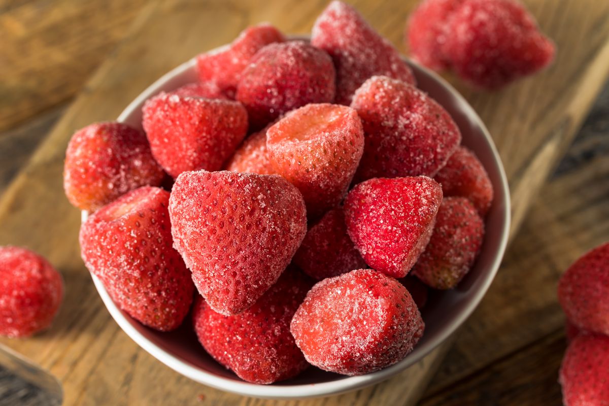 frozen strawberries