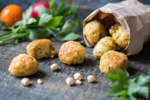 Polpette ceci e melanzane