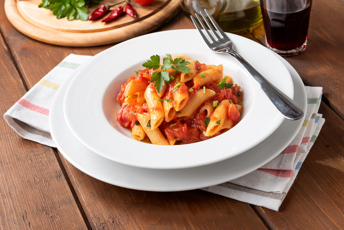 Penne all'arrabbiata di Borghese: la ricetta con tutto un altro sapore