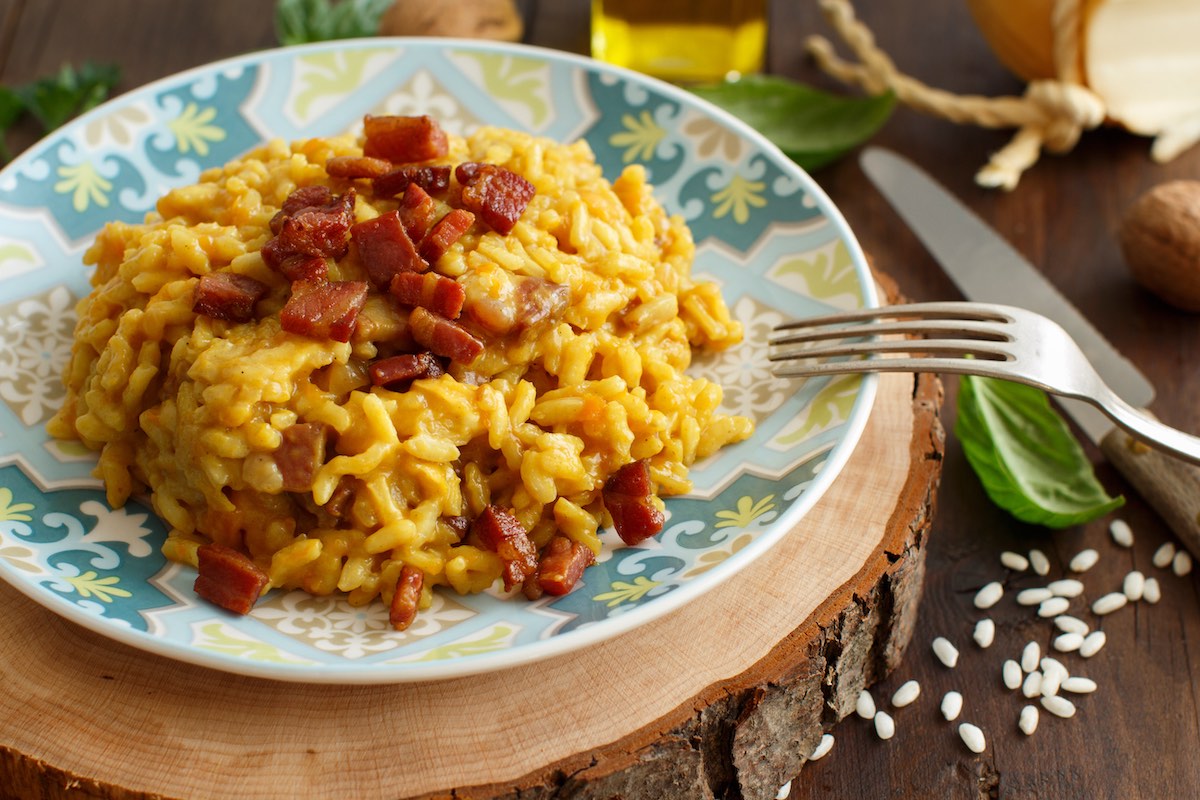 risotto zucca e pancetta