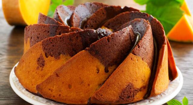 Golosa e perfetta per la merenda&#8230; la nostra torta di zucca e cioccolato