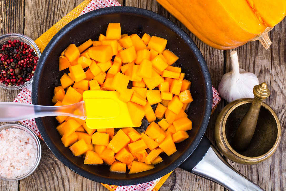 Pumpkin in a pan