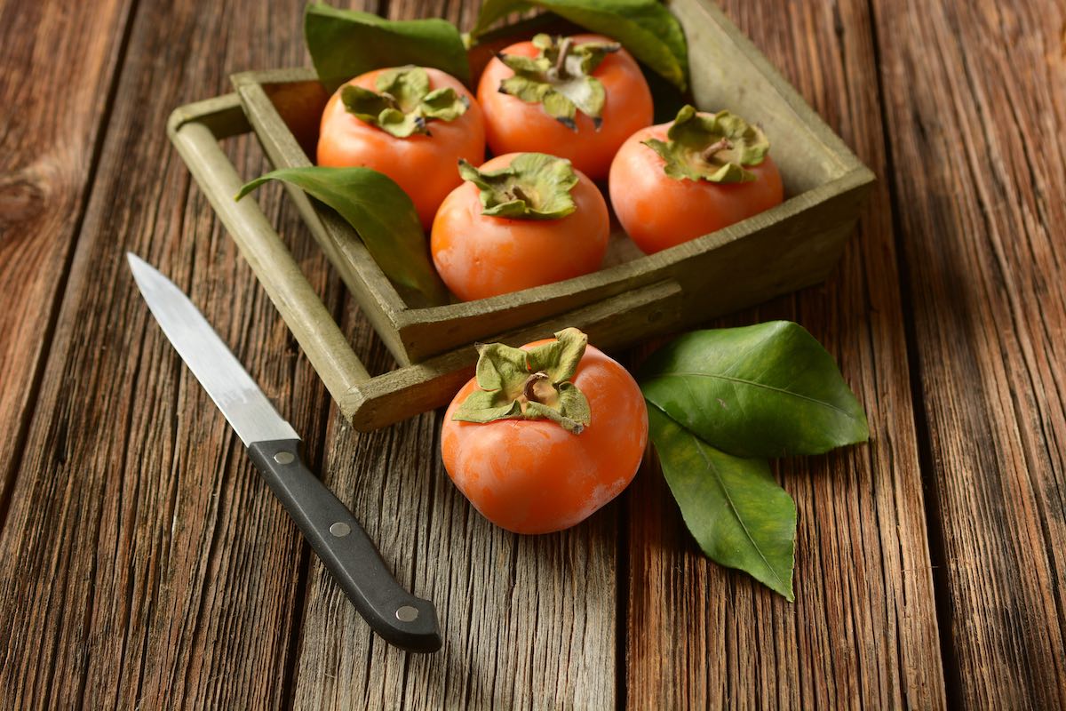 Ripe persimmons