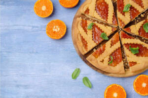 Crostata con marmellata di arance