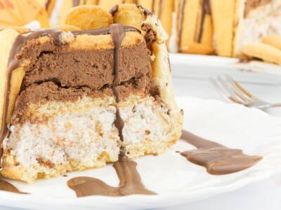 Torta Pavesini paradiso e Nutella: il dolce freddo con un doppio strato di crema