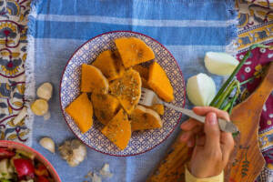 Triangoli di zucca al forno