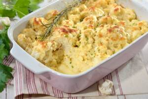 Cavolfiore gratinato vegano