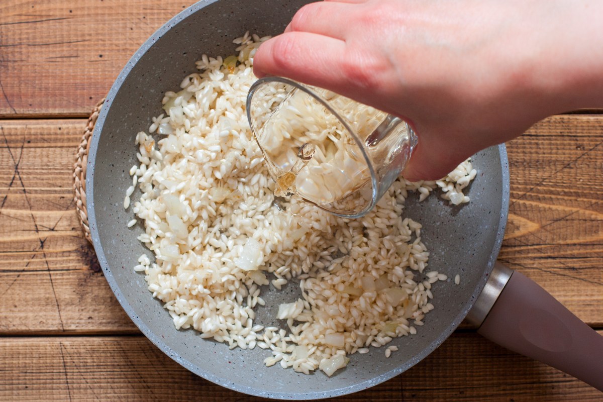 Risotto preparation