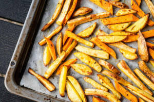Bastoncini di sedano rapa al forno