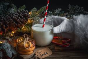 Latte e biscotti per Babbo Natale