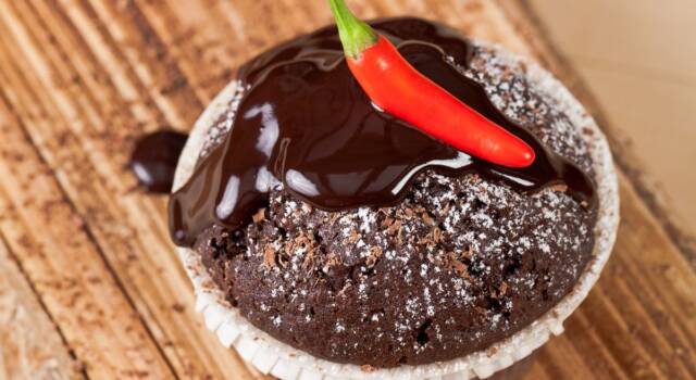 Muffin cioccolato e peperoncino per la vostra dolce metà