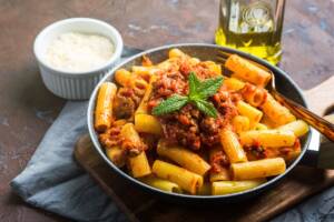 Pasta al ragù di lenticchie