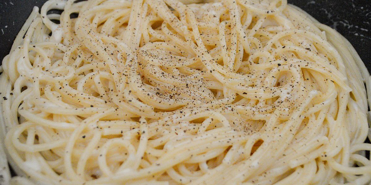 Cacio e pepe step point 5