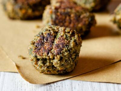 Polpette tofu e spinaci