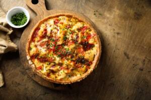 Torta salata radicchio e scamorza