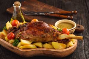 Spalla di agnello al forno