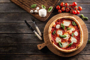 Finta pizza di albumi