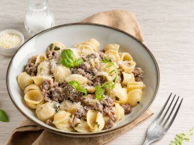 Pasta salsiccia e rucola