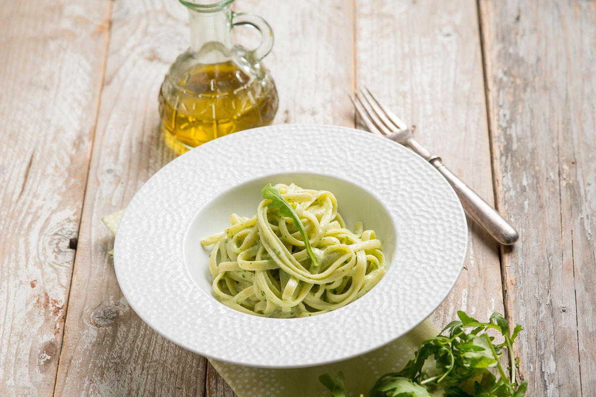 Pasta stracchino e rucola