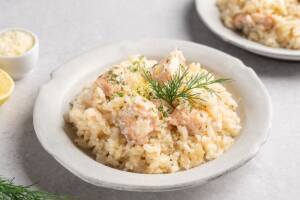 Risotto alla rana pescatrice