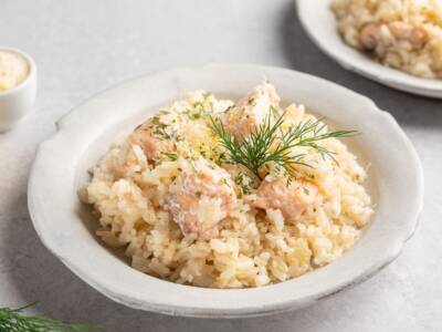 Risotto alla rana pescatrice