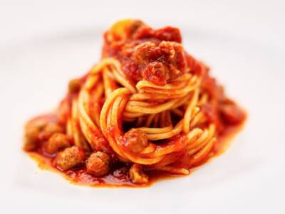 Spaghetti alla chitarra con le pallottine