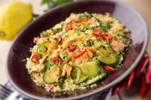 cous cous zucchine e tonno