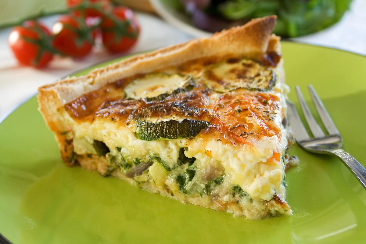 Zucchini and ricotta savory pie