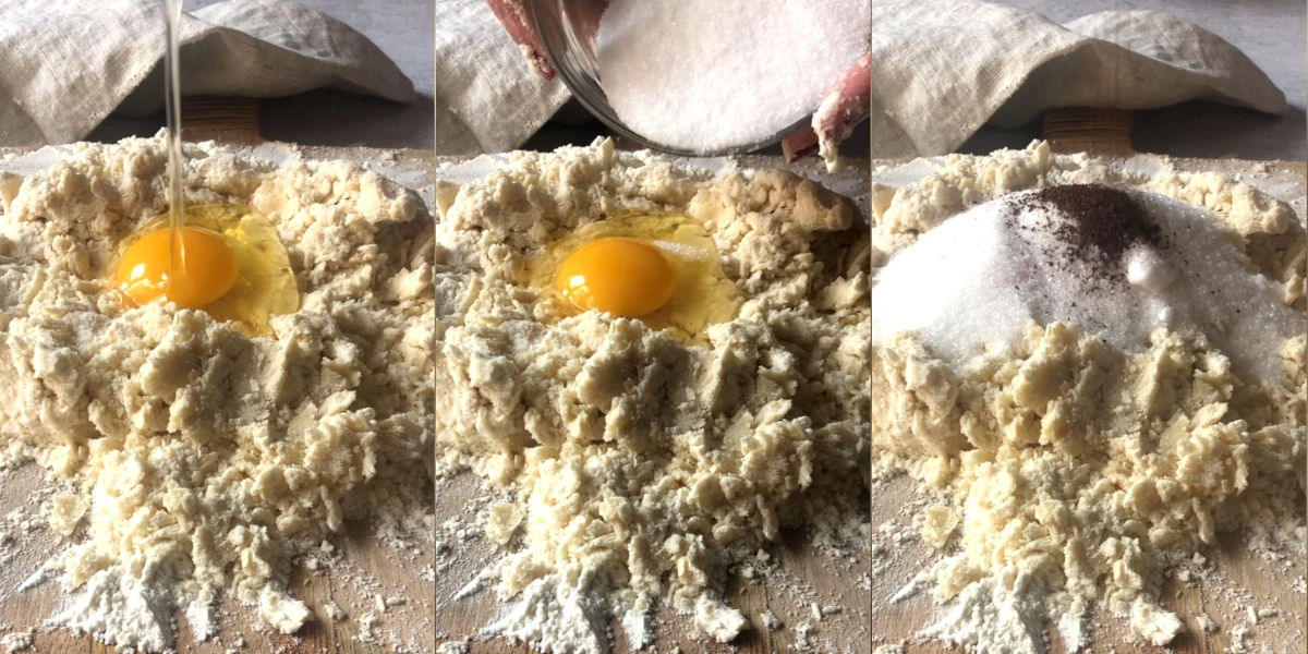 Add other ingredients for the pastry