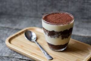 nutella cheesecake al bicchiere