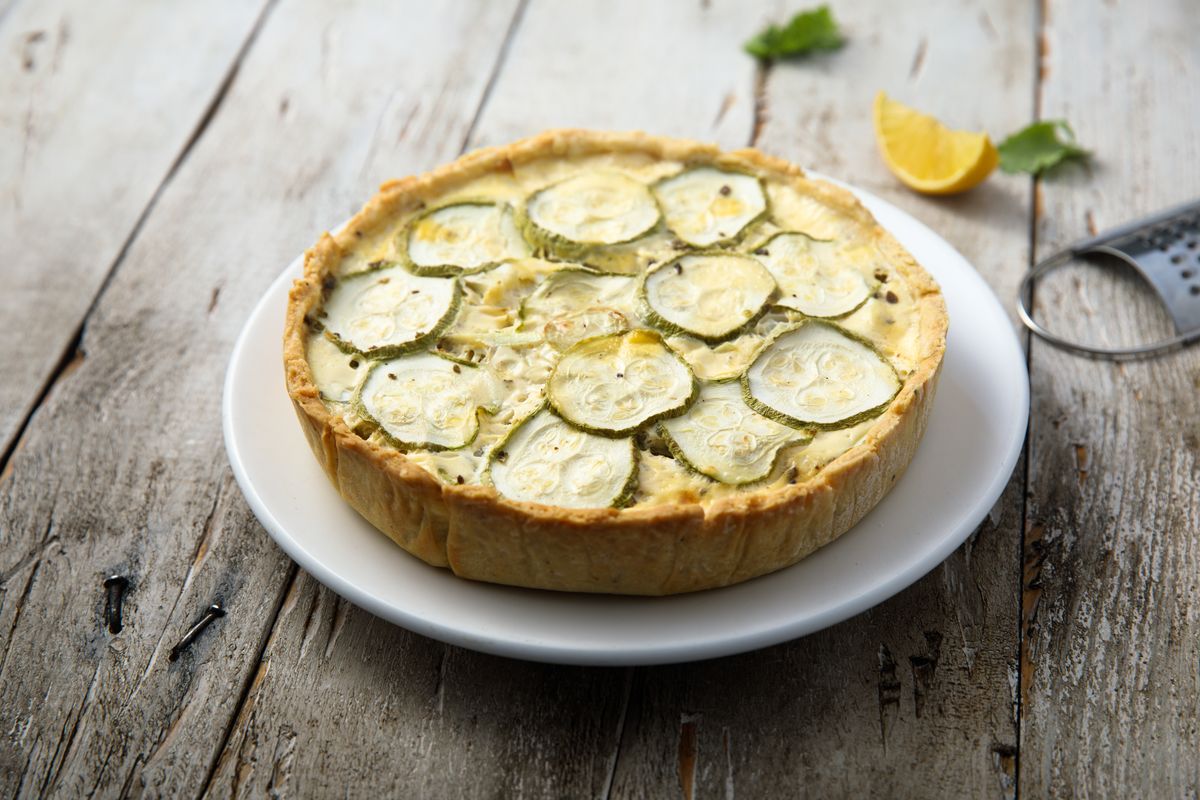 torta salata fagiolini e zucchine