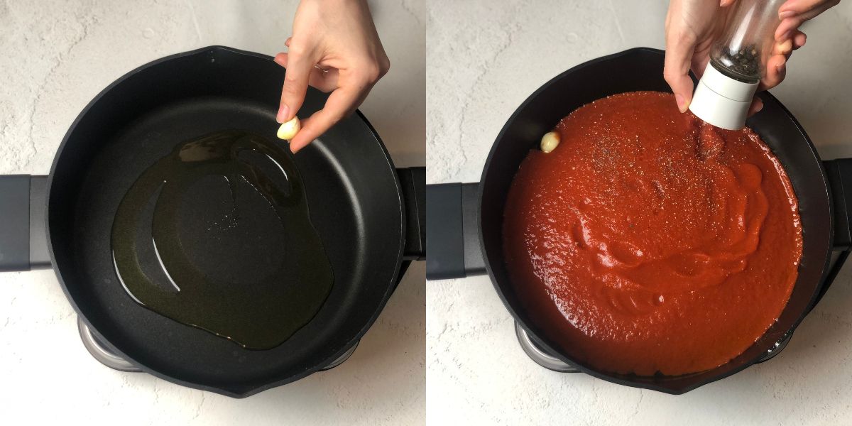 Cook tomato puree
