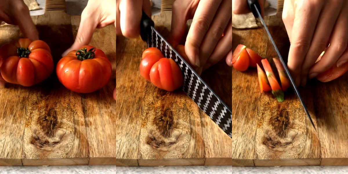 Cut tomatoes