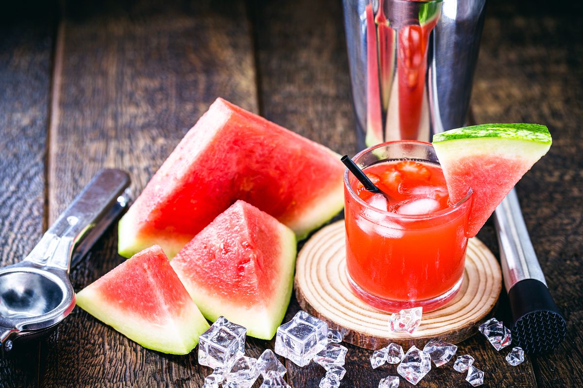 Watermelon caipiroska