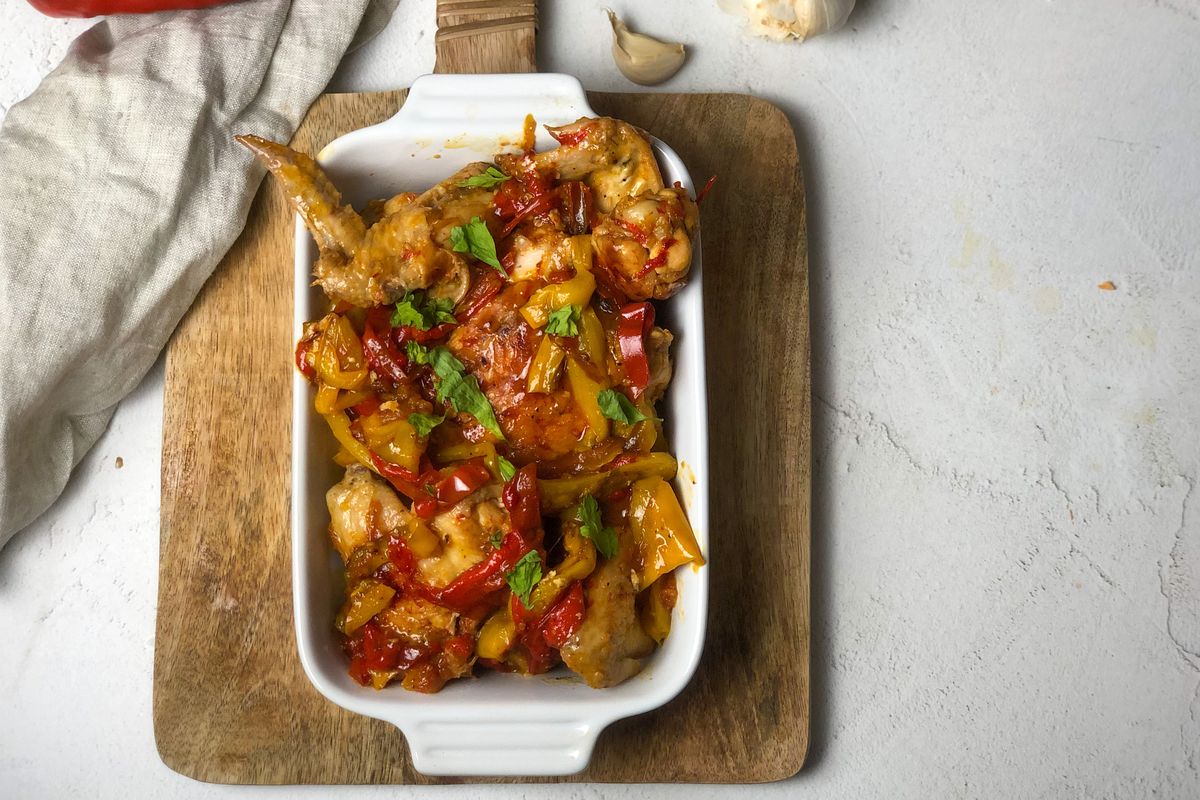 Chicken with peppers