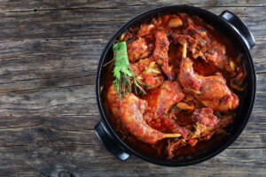 Coniglio al vino rosso