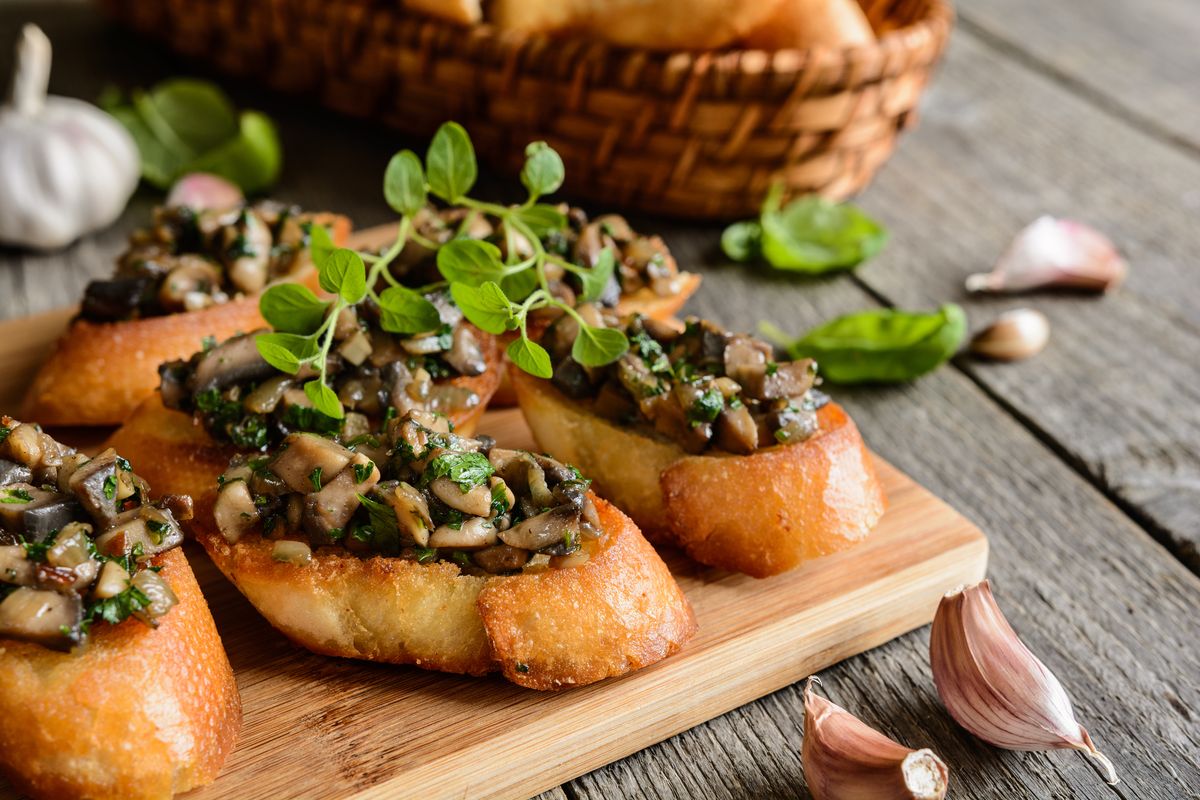 crostini ai funghi